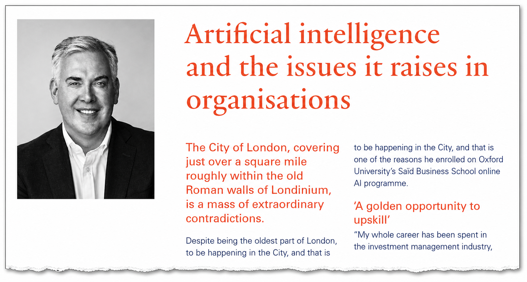 2019 — Artificial intelligence and the issues it raises in organisations